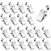 MUZHUPGUZ 120 Pz Clip per Tende con Ganci, Ganci per Tende Senza Bucare in Acciaio Inox, Metallo Clip per Tenda da Doccia, per Casa Finestra Tende, Decorazione Fotografie Espositori Artigianato