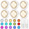 Luci LED Sottopensile A Batteria - 6 Pezzi Con Telecomando - 16 Colori E Timer - Foto 7