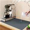 ZPQAODI Tappetino Macchina Caffe 40x60cm,Tappetino Scolapiatti, Assorbente Tappetino Lavello Cucina,Tappetino per Caffè Antiscivolo,Tappetino Antiscivolo,per Bancone Cucina Caffettiera Grigio Scuro