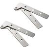 TopHomer 2 cerniere girevoli per porte, 180 gradi, in acciaio inox, pieghevoli, per armadietti (100 mm)