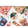 folia 923 - WOW craft box MERRY CRAFTMAS, scatola artigianale 133 pezzi con carta, cartoncino, adesivi, accessori e istruzioni