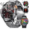 FOXBOX Orologio Smartwatch Uomo, 1.43 AMOLED Schermo Smart Watch con Torcia LED per Android iOS, IP68 Impermeabile, Chiamate Bluetooth, 24H Frequenza Cardiaca, 300+ Quadranti, 110+ Sports