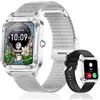 Colesma Orologio Smartwatch con Chiamata e Assistente Vocale, 1,59 HD Orologio Fitness Donna con Cardiofrequenzimetro/Pressione Sanguigna/ SpO2/ Sonno/Pedometro per Android iOS