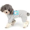 Ranphy Pigiama per cani di piccola taglia in cotone a righe carino camicia per animali domestici cagnolino tuta casual cani di piccola gatto quattro gambe vestiti estivi per cani vestiti