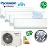 Panasonic Climatizzatore quadri split ETHEREA R32 Panasonic 7+7+7+7 btu A++ WIFI NanoeX