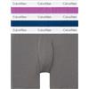 Calvin Klein Uomo Boxer Confezione da 3 Cotone Elasticizzato, Multicolore (Eiffle Tower Poisidon Dahlia), M