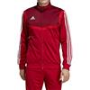 Adidas TIRO 19, Felpa con Zip Uomo, Potere Rosso/Bianco, S
