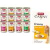 animonda Carny umido per gatto + 6 x 15 g Adult Creamy Pollo con taurina snack gratis! - 12 x 400 g Adult Mix Pollo & Manzo