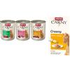 animonda Carny umido per gatto + 6 x 15 g Adult Creamy Pollo con taurina snack gratis! - 6 x 800 g Adult Mix Manzo & Pollame