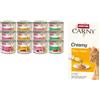 animonda Carny umido per gatto + 6 x 15 g Adult Creamy Pollo con taurina snack gratis! - 12 x 200 g Adult Mix Pollo & Manzo