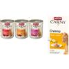 animonda Carny umido per gatto + 6 x 15 g Adult Creamy Pollo con taurina snack gratis! - 6 x 800 g Adult Mix Manzo