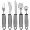 Fabater Utensili Adattivi per Tremori Alle Artrite e Parkinson, Set di Posate in Acciaio Inossidabile con Utensili Ponderati, Utensili per Mangiare Portatori di Handicap