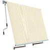 eacommerce Tenda da sole a caduta con Bracci Avvolgibile impermeabile Beige copertura in poliestere 280 gr/mq (Beige, 250x250 cm)