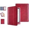 achard Custodia per Kobo Mini 5 pollici Modello: N705 E-reader custodia in pelle PU Kobo Mini Classic Luxury Fashion Smart custodia in pelle PU per Kobo N705 custodia con Auto Sleep/Wake (rosso vinaccia)