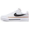 Nike Court Legacy Lift, Scarpe Donna, Bianco (White Black Hemp Team Orange), 38.5 EU