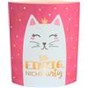 Dekohelden24 Luce notturna per poesia, con timer, funzionamento a batteria, motivo: gatto, L/L/L/B/H 13 x 5 x 16 cm