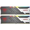 Patriot Ram DIMM DDR5 2x16GB Patriot Viper Venom RGB 6000MHz CL30 1.35V Grigio/Nero [SAPAT5032VVRGB2]