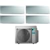 Daikin Climatizzatore Condizionatore Daikin Bluevolution Quadri Split Inverter serie EMURA WHITE III 9+9+12+15 con 4MXM80N R-32 Wi-Fi Integrato 9000+9000+12000+15000 Colore Bianco - Garanzia Italiana