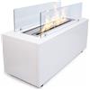 Divina Fire Camino a bioetanolo da terra per interno esterno CARAVAGGIO Bianco L100xP40xH40 cm