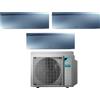 Daikin Climatizzatore Condizionatore Daikin Bluevolution Trial Split Inverter serie EMURA SILVER III 7+12+18 con 3MXM68N R-32 Wi-Fi Integrato 7000+12000+18000 Colore Argento - Garanzia Italiana