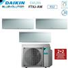 Daikin Climatizzatore Condizionatore Daikin Bluevolution Trial Split Inverter serie EMURA WHITE III 7+7+7 con 3MXM40N R-32 Wi-Fi Integrato 7000+7000+7000 Colore Bianco Opaco - Garanzia Italiana