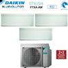 Daikin Climatizzatore Condizionatore Daikin Bluevolution Trial Split Inverter serie FTXA-AW STYLISH WHITE 12+12+12 con 4MXM80N R-32 Wi-Fi Integrato 12000+12000+12000 colore BIANCO Garanzia Italiana
