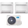 Midea Climatizzatore Condizionatore Console Midea Dual Split Inverter 12+12 con M3OF-21HFN8-Q R-32 12000+12000
