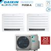 Daikin Climatizzatore Condizionatore Daikin a Pavimento Dual Split serie PERFERA FVXM-A 7+7 con 2MXM40M/N R-32 Wi-Fi Integrato 7000+7000 Con Telecomando ad Infrarossi Incluso Garanzia Italiana - Novità