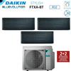 Daikin Climatizzatore Condizionatore Daikin Bluevolution Trial Split Inverter serie STYLISH REAL BLACKWOOD 7+7+7 con 3MXM52N R-32 Wi-Fi Integrato 7000+7000+7000 Colore Legno Nero - Garanzia Italiana