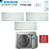 Daikin Climatizzatore Condizionatore Daikin Bluevolution Trial Split Inverter serie STYLISH WHITE 5+7+12 con 3MXM52N R-32 Wi-Fi Integrato 5000+7000+12000 Colore Bianco - Garanzia Italiana