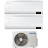 Samsung Climatizzatore Condizionatore Dual Split Inverter Samsung Serie CEBU 12000+18000 btu con AJ052TXJ3KG A+++ Wi-Fi 12+18 - NOVITA'