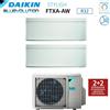 Daikin Climatizzatore Condizionatore Daikin Bluevolution Dual Split Inverter serie STYLISH WHITE 5+5 con 2MXM40M/N R-32 Wi-Fi Integrato 5000+5000 Colore Bianco - Garanzia Italiana