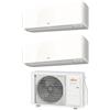 Fujitsu Climatizzatore Condizionatore Fujitsu Dual Split Inverter serie KM 7+9 con AOYG14KBTA2 R-32 Wi-Fi Integrato 7000+9000