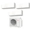 Fujitsu Climatizzatore Condizionatore Fujitsu Trial Split Inverter serie KM 7+9+12 con AOYG18KBTA3 R-32 Wi-Fi Integrato 7000+9000+12000