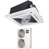 Haier Climatizzatore Condizionatore Haier Cassetta 90x90 Round Flow 60000 Btu ABH160K1ERG Trifase R-32 Wi-Fi Optional con Pannello No Sensor Incluso Comando a filo Haier YR-E16B