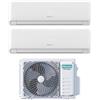 Hisense Climatizzatore Condizionatore Hisense Dual Split Inverter serie ECOSENSE 7+7 con 2AMW35U4RGC R-32 Wi-Fi Integrato 7000+7000