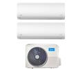 Midea Climatizzatore Condizionatore Midea Dual Split Inverter serie XTREME 9+12 con M2OD-18HFN8-Q R-32 Wi-Fi Integrato 9000+12000 btu - Novità