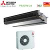 Mitsubishi Electric Climatizzatore Condizionatore Mitsubishi Electric Canalizzato Canalizzabile Inverter Media Prevalenza 21000 Btu PEAD-M60JA + SUZ-M60VA R-32 Wi-Fi Optional