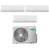 Hisense Climatizzatore Condizionatore Hisense Trial Split Inverter serie ECOSENSE 7+7+12 con 3AMW62U4RJC R-32 Wi-Fi Integrato 7000+7000+12000