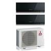 Mitsubishi Electric Condizionatore Dual Split Mitsubishi Electric Kirigamine Zen Black MSZ-EF 7+15 con MXZ-2F53VF R-32 Wi-Fi Integrato