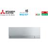 Mitsubishi Electric Climatizzatore Condizionatore Mitsubishi Electric Dual Split Inverter serie KIRIGAMINE ZEN SILVER MSZ-EF 12+18 con MXZ-3F54VF R-32 Wi-Fi Integrato Colore Argento 12000+18000