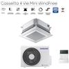 Samsung Climatizzatore Condizionatore Samsung Cassetta 4 Vie Inverter MINI WINDFREE 12000 Btu AC035RNNDKG R-32 Con Pannello e Comando a Filo