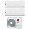 LG Climatizzatore Condizionatore LG Dual Split Inverter Serie LIBERO SMART 9+12 con MU3R19 UL0 R-32 Wi-Fi Integrato 9000+12000