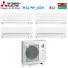 Mitsubishi Electric Condizionatore Mitsubishi Electric Quadri Split AP-VGK 7+7+7+7 con MXZ-4F80VF R-32 Wi-Fi Integrato