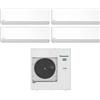Panasonic Condizionatore Quadri Split Panasonic Etherea White 9+9+9+15 con CU-4Z80TBE R-32 Wi-Fi Integrato