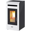 Kalor Stufa a Pellet KALOR modello MIA 16 16.3 kW in acciaio vari colori disponibili Bianca
