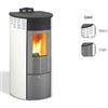 King STUFA A PELLET KING 12 ROUND KW 10,1 ANTRACITE COD. 93061