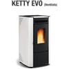 La Nordica Stufa a Pellet La Nordica Extraflame Modello KETTY EVO 6,5 kW Colore Bianca Telecomando Optional