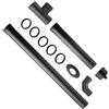 Divina Fire Kit installazione per stufa a pellet in acciaio 1,2 mm d.80 mm