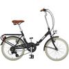 Alpina BICICLETTA ALPINA BIKE MINI 20" FOLDING PIEGHIEV ACCIAIO 6V VINTAGE NERO UNISEX